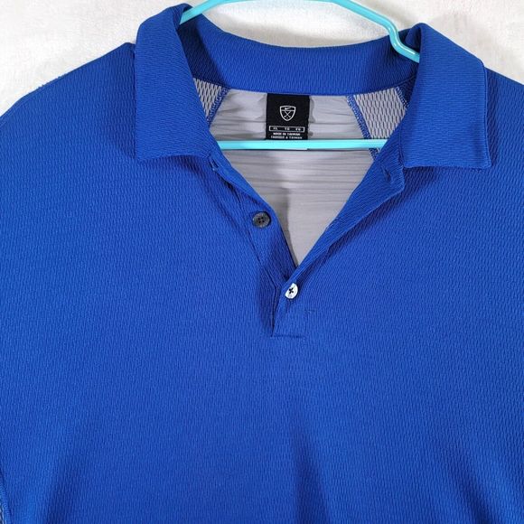 Nike Golf Sphere Dry React Short Sleeve Polo Shirt Men's XL Blue / Gray Vented - Picture 2 of 9
